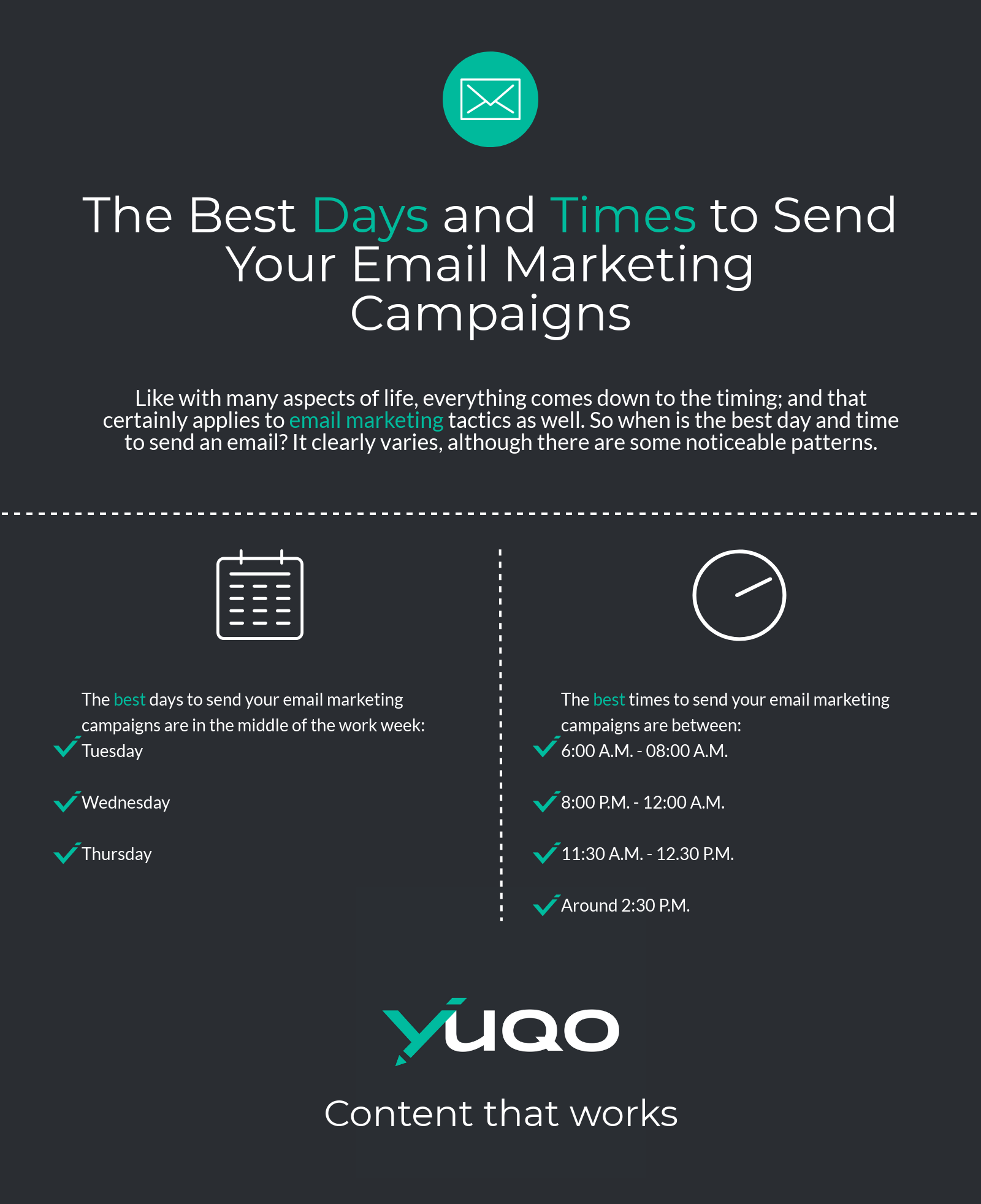 There are many things you can do to make sure your emails reach their full potential, so make sure to incorporate as many tactics as possible to ensure your messages stand out from the rest.