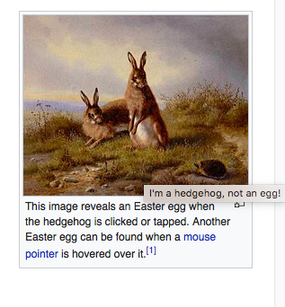 Wikipedia Easter egg